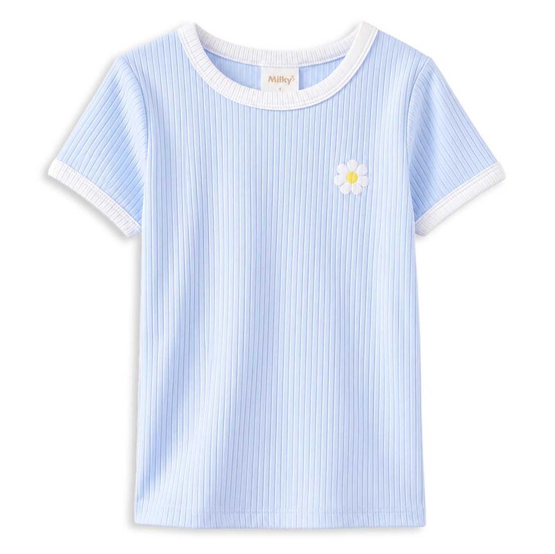 Milky Rib Tee 2-7Y image number 0